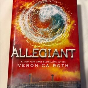 Allegiant by Veronica Roth - Red Hardcover Book